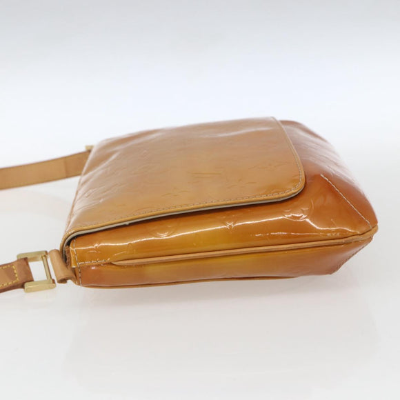LOUIS VUITTON Monogram Vernis Thompson Street Bag Beige M91301 LV Auth 161788