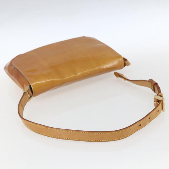 LOUIS VUITTON Monogram Vernis Thompson Street Bag Beige M91301 LV Auth 161788