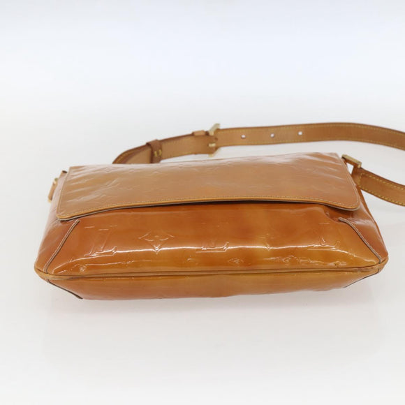 LOUIS VUITTON Monogram Vernis Thompson Street Bag Beige M91301 LV Auth 161788