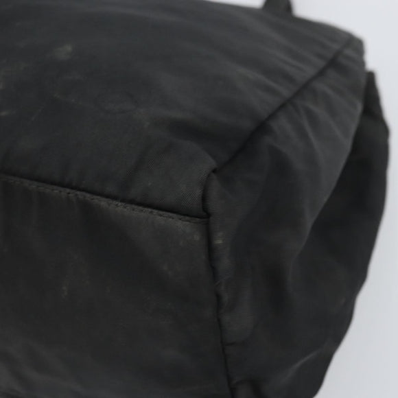 PRADA Hand Bag Nylon Black Auth 161789