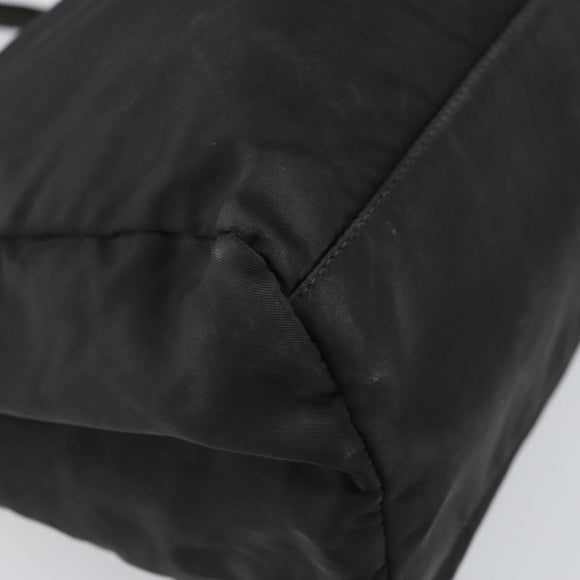 PRADA Hand Bag Nylon Black Auth 161789