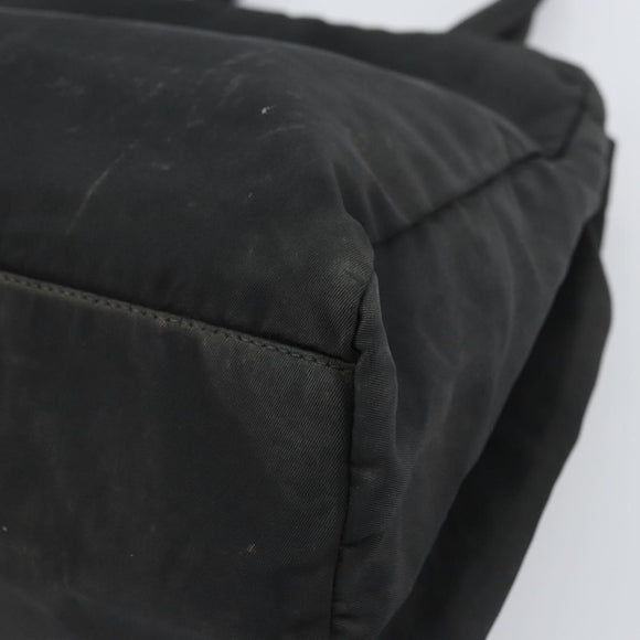 PRADA Hand Bag Nylon Black Auth 161789