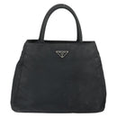 PRADA Hand Bag Nylon Black Auth 161789-13