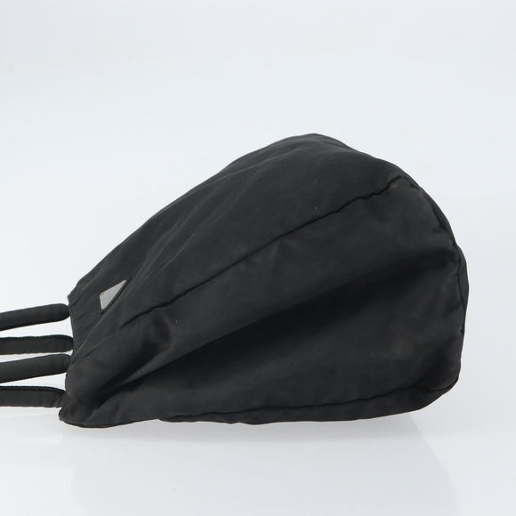 PRADA Hand Bag Nylon Black Auth 161789