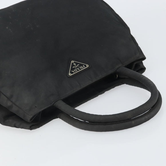 PRADA Hand Bag Nylon Black Auth 161789
