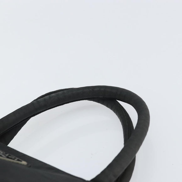 PRADA Hand Bag Nylon Black Auth 161789