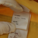 LOUIS VUITTON Side Zip Pants Cotton Yellow LV Auth 161790A-14