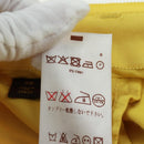 LOUIS VUITTON Side Zip Pants Cotton Yellow LV Auth 161790A-16