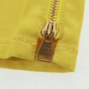 LOUIS VUITTON Side Zip Pants Cotton Yellow LV Auth 161790M-18
