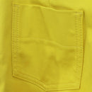 LOUIS VUITTON Side Zip Pants Cotton Yellow LV Auth 161790M-4