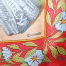 HERMES Carre 90 Scarf ""COSTUMES DES DEPARTEMENTS "" Silk Red Auth 161792-11
