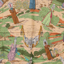 HERMES Carre 90 Scarf ""COSTUMES DES DEPARTEMENTS "" Silk Red Auth 161792-6