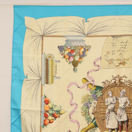 HERMES Carre 90 Scarf ""A LA GLOIRE DE LA CUISINE FRANCAISE "" Silk Auth 161794 - 0