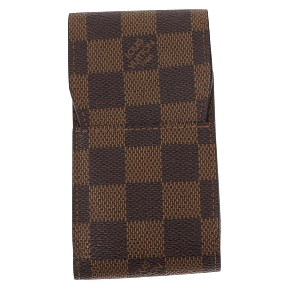 LOUIS VUITTON Monogram Damier Ebene Etui Sigarettenkoker 2 Sets LV Auth 161795