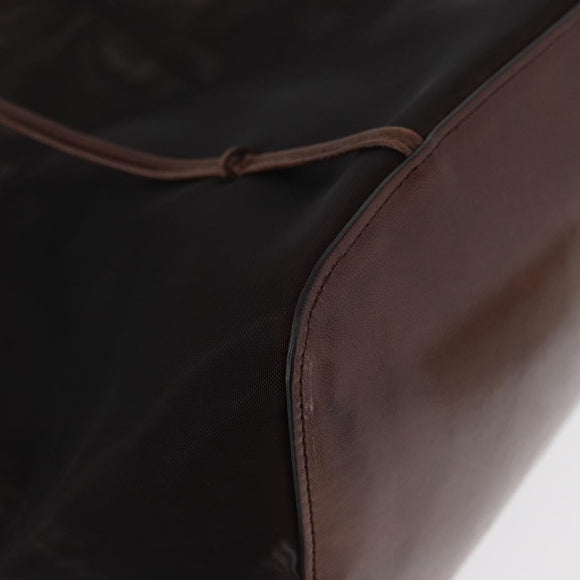 PRADA Mesh Tote Bag Nylon Brown Auth 161798