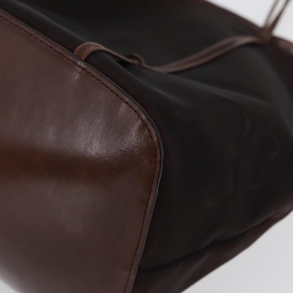 PRADA Mesh Tote Bag Nylon Brown Auth 161798