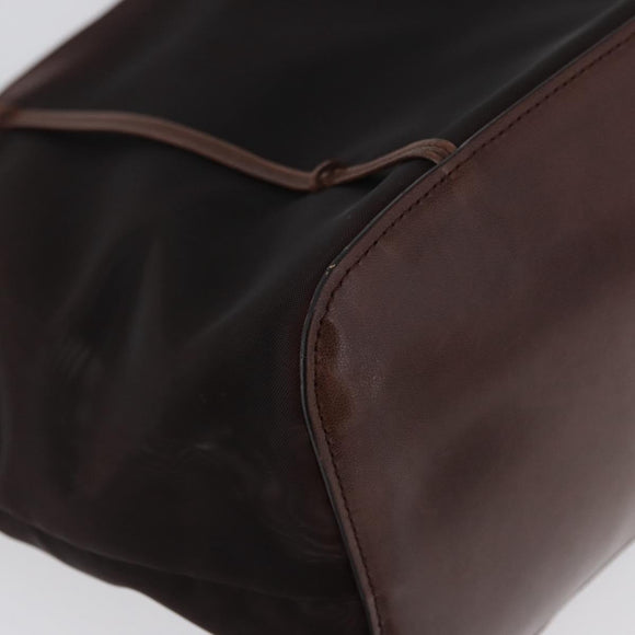 PRADA Mesh Tote Bag Nylon Brown Auth 161798