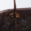 PRADA Mesh Tote Bag Nylon Brown Auth 161798-14