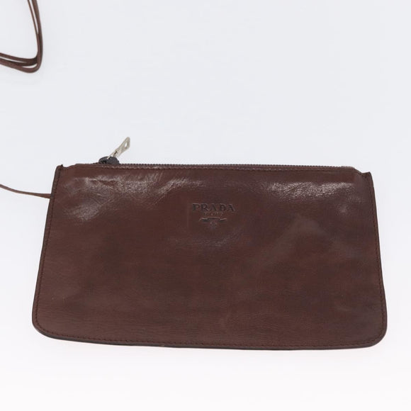 PRADA Mesh Tote Bag Nylon Brown Auth 161798