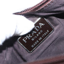 PRADA Mesh Tote Bag Nylon Brown Auth 161798-20