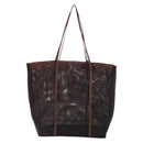 PRADA Mesh Tote Bag Nylon Brown Auth 161798-3