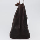 PRADA Mesh Tote Bag Nylon Brown Auth 161798-4