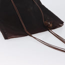 PRADA Mesh Tote Bag Nylon Brown Auth 161798-6