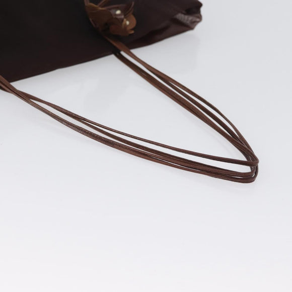 PRADA Mesh Tote Bag Nylon Brown Auth 161798