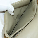 LOEWE Puffer Goya Bag Shoulder Bag Leather Green Gold Auth 161799SAM-22
