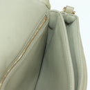 LOEWE Puffer Goya Bag Shoulder Bag Leather Green Gold Auth 161799SAM-24