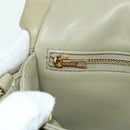 LOEWE Puffer Goya Bag Shoulder Bag Leather Green Gold Auth 161799SAM-25