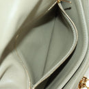 LOEWE Puffer Goya Bag Shoulder Bag Leather Green Gold Auth 161799SAM-26