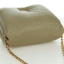 LOEWE Puffer Goya Bag Shoulder Bag Leather Green Gold Auth 161799SAM-6