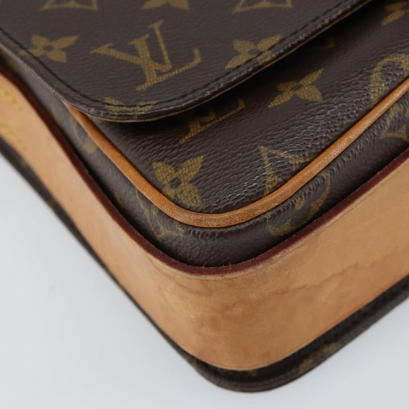 LOUIS VUITTON Monogram Cartouchiere MM Shoulder Bag M51253 LV Auth 161847