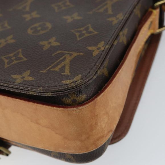 LOUIS VUITTON Monogram Cartouchiere MM Shoulder Bag M51253 LV Auth 161847