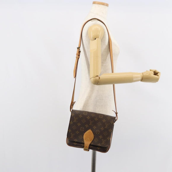 LOUIS VUITTON Monogram Cartouchiere MM Shoulder Bag M51253 LV Auth 161847