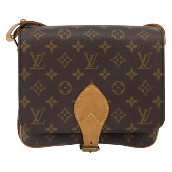 LOUIS VUITTON Monogram Cartouchiere MM Shoulder Bag M51253 LV Auth 161847