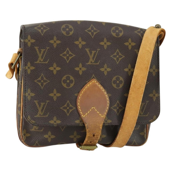 LOUIS VUITTON Monogram Cartouchiere MM Shoulder Bag M51253 LV Auth 161848