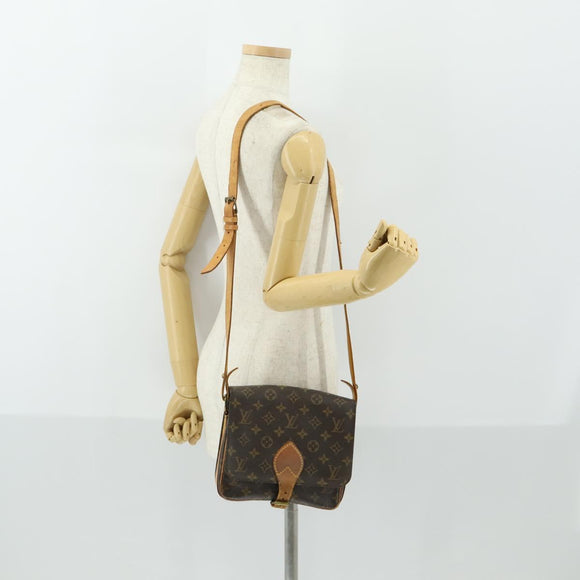 LOUIS VUITTON Monogram Cartouchiere MM Shoulder Bag M51253 LV Auth 161848