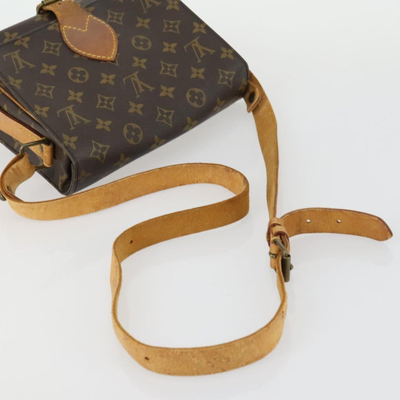LOUIS VUITTON Monogram Cartouchiere MM Shoulder Bag M51253 LV Auth 161848