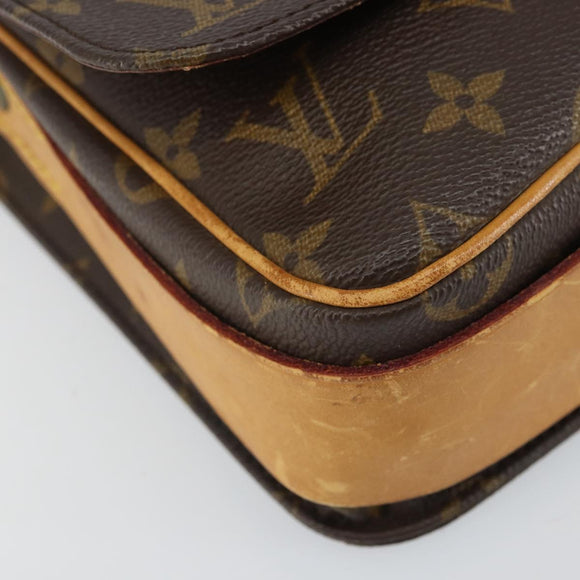 LOUIS VUITTON Monogram Cartouchiere MM Shoulder Bag M51253 LV Auth 161849