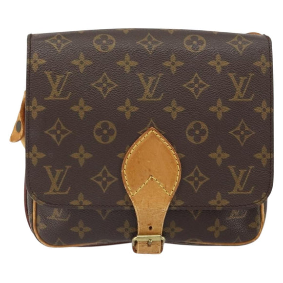 LOUIS VUITTON Monogram Cartouchiere MM Shoulder Bag M51253 LV Auth 161849
