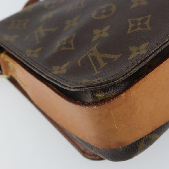 LOUIS VUITTON Monogram Cartouchiere MM Shoulder Bag M51253 LV Auth 161850