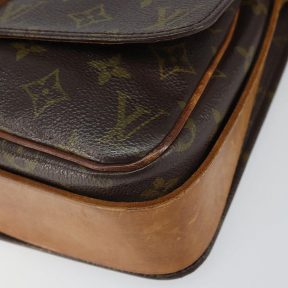 LOUIS VUITTON Monogram Cartouchiere GM Shoulder Bag Vintage M51252 Auth 161851