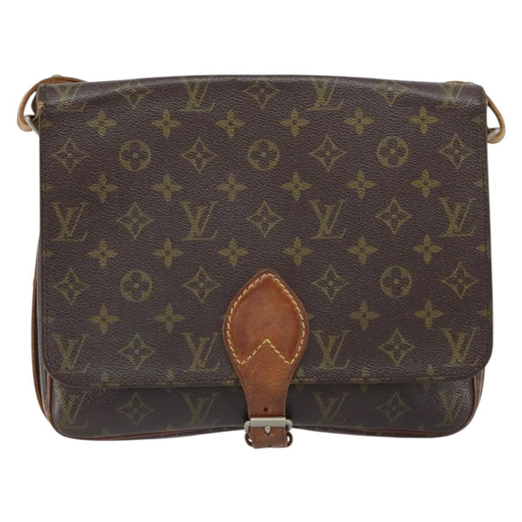 LOUIS VUITTON Monogram Cartouchiere GM Shoulder Bag Vintage M51252 Auth 161851