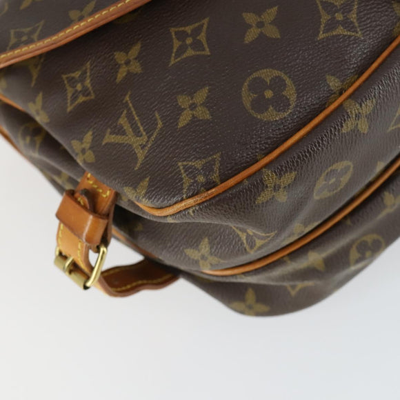 LOUIS VUITTON Monogram Saumur 30 Shoulder Bag M42256 LV Auth 161868A
