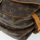 LOUIS VUITTON Monogram Saumur 30 Shoulder Bag M42256 LV Auth 161868A-16