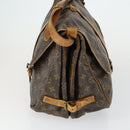 LOUIS VUITTON Monogram Saumur 35 Shoulder Bag M42254 LV Auth 161870-4