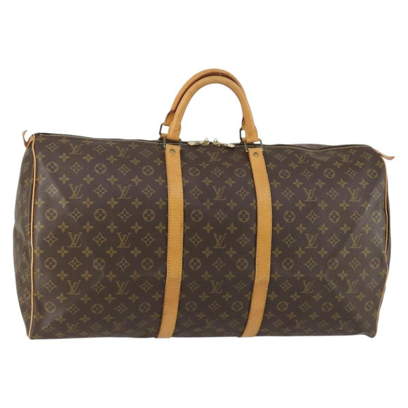 LOUIS VUITTON Monogram Keepall 60 Boston Bag M41422 LV Auth 161887