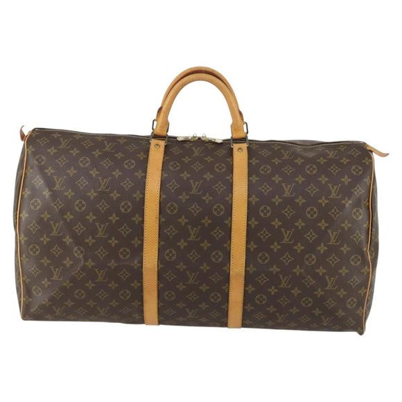 LOUIS VUITTON Monogram Keepall 60 Boston Bag M41422 LV Auth 161887